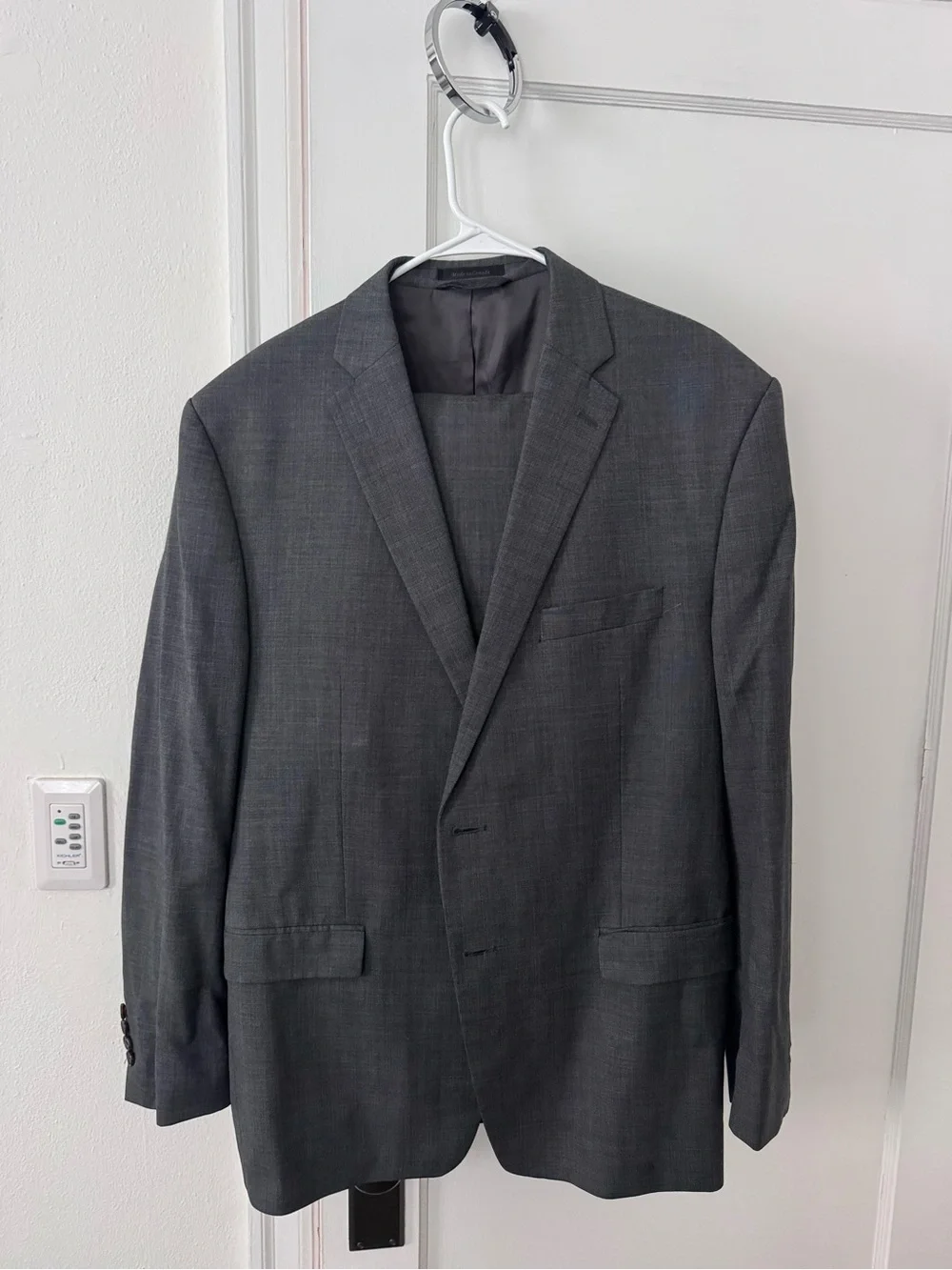 Lauren Ralph Lauren Men's Charcoal Gray Two-Button Suit Jacket